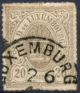 Stamp  Luxembourg 1865 20c Used Lot#86 - 1859-1880 Stemmi