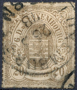 Stamp  Luxembourg 1865 20c Used Lot#87 - 1859-1880 Wappen & Heraldik