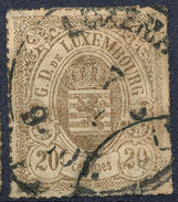 Stamp  Luxembourg 1865 20c Used Lot#88 - 1859-1880 Stemmi