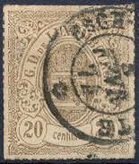 Stamp  Luxembourg 1865 20c Used Lot#89 - 1859-1880 Wappen & Heraldik