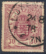 Stamp  Luxembourg 1865 30c Used Lot#93 - 1859-1880 Stemmi