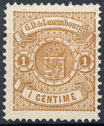 Stamp  Luxembourg 1875 1c Mint Lot#97 - 1859-1880 Stemmi