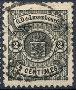 Stamp  Luxembourg 1875 2c Used Lot#105 - 1859-1880 Wappen & Heraldik
