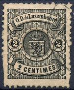 Stamp  Luxembourg 1875 2c Used Lot#108 - 1859-1880 Wappen & Heraldik
