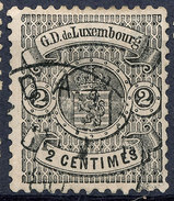Stamp  Luxembourg 1875 2c Used Lot#109 - 1859-1880 Wappen & Heraldik