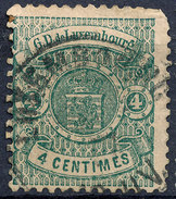 Stamp  Luxembourg 1875 4c Used Lot#118 - 1859-1880 Stemmi
