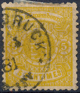 Stamp  Luxembourg 1875 5c Used Lot#121 - 1859-1880 Wappen & Heraldik