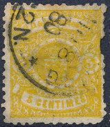 Stamp  Luxembourg 1875 5c Used Lot#123 - 1859-1880 Wappen & Heraldik