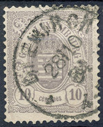 Stamp  Luxembourg 1875 10c Used Lot#137 - 1859-1880 Stemmi