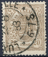 Stamp  Luxembourg 1880 20c Used Lot#151 - 1859-1880 Wappen & Heraldik