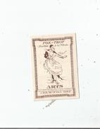 CARTE PARFUMEE ANCIENNE ARYS PARIS PARFUM FOX TROT (PARFUM A  LA MODE) - Vintage (until 1960)