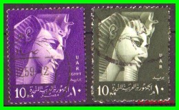 EGYPTO - EGYPT  -  2 SELLOS AÑO 1957 - Oblitérés