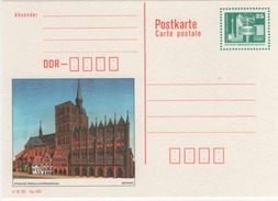 DDR 1990 Ganzsache MiNr P92 Stralsund Rathaus Und Nikolaikirche, Postfrisch; GDR Postal Stationery, Mint - Cartes Postales - Neuves