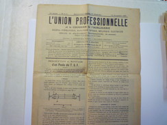 JOURNAL  "L'UNION Professionnelle Et Le Courrier De L'HORLOGERIE"  1923   - Other & Unclassified