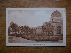 Carte Assez Rare De 1928 Maroc , Meknes , Entrée De L'hôpital - Meknès
