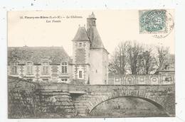 Cp , 77 , FLEURY EN BIERE , Le Château , Les Fossés , Voyagée 1904 - Other & Unclassified