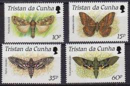 TRISTAN DA CUNHA Papillons, (YVERT N° 465/68) Neuf Sans Charniere **. MNH - Schmetterlinge