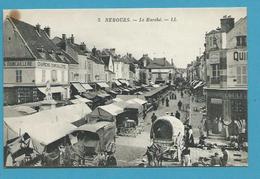 CPA 5 - Métier Marchands Ambulants Le Marché NEMOURS 77 - Nemours