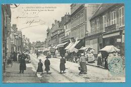 CPA 9 - Métier Marchands Ambulants Le Marché Grande Rue CHATEAUNEUF-EN-THIMERAIS 28 - Châteauneuf