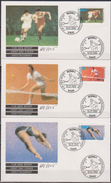 Bund FDC 1988 Nr.1353-1355  Sporthilfe Fußball-Europameisterschaft,Olympische Sommerspiele( D 5009 ) - 1981-1990