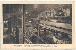 NORD - 59 - AUBY - Société De Produits Chimiques Et Engrais -  Les Fours Pour Le Grillage Des Pyrites - Auby