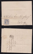 Spain 1872 Cover Stamp With Margin ZARAGOZA - Brieven En Documenten