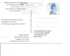 Monaco ( Carte Postale De 2006 De MonteCarlo Vers La Belgique à Voir) - Covers & Documents