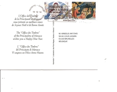 Monaco ( Carte Postale De 2014 De MonteCarlo Vers La Belgique à Voir) - Briefe U. Dokumente