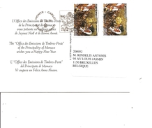 Monaco ( Carte Postale De 2011 De MonteCarlo Vers La Belgique  à Voir) - Covers & Documents