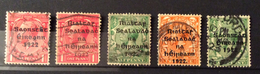 IRLANDA  1922 GOVERNO PROVVISORIO  5 Valori  FRANCOBOLLI GRAN BRETAGNA Sovrastampati - Used Stamps