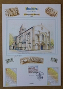 Document à Tirage Limité Avec Illustration De Roland Irolla : FDC Sur Saintes Et L' Abbaye-aux-dames + Signature Goffin - 2010-2019