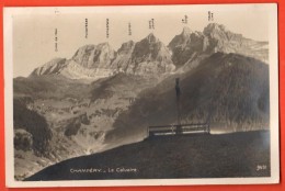 IBB-21 Champéry  Le Calvaire, Dents Du Midi Avec Dénomination De Chaque Dent. Daté 1934 - Champéry