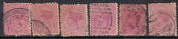 1d X 6 Used  Not Checked, For Good Study, New Zealand 1892 Upwards - Used Stamps