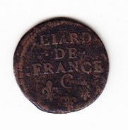 FRANCE   KM 192.7, 1 LIARD,  1657G.  (F 8024) - 1643-1715 Lodewijk XIV De Zonnekoning