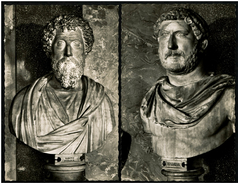 Schloss Erbach / Odw. -  Römisches Zimmer - Hadrian / Aurelius - Römische Kaiser  -  Ansichtskarte Von Ca. 1960   (6879) - Erbach