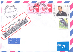 1999. Belgium, The Letter Sent By Registered Post To Moldova - Briefe U. Dokumente