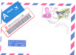 1999. Belgium, The Letter Sent By Registered Post To Moldova - Storia Postale