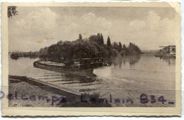 - VERDUN Sur Le Doubs - ( S.-et-L. ), Confluent De La Saône  Et Du Doubs, Péniche, Ecuelles, écrite, 1947, BE, Scans. - Altri & Non Classificati