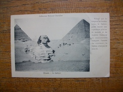 Carte Assez Rare , égypte , Le Sphinx - Sphinx