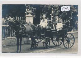 CPA - Allemagne - Bad Münster A Stein - Carte Photo Attelage Avec Enfants Vip ( à Confirmer) - 2 Scans - Bad Muenster A. Stein - Ebernburg