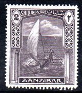 R636 - ZANZIBAR 1936, Gibbons 2 Sh N. 319  *  Gomma Parziale - Zanzibar (...-1963)