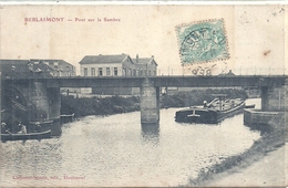 NORD - 59 -  BERLAIMONT - Pont Sur La Sambre - Péniche - Berlaimont