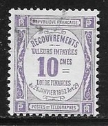 N° 44  FRANCE - TAXE OBLITERE -  RECOUVREMENTS - 1859-1955 Afgestempeld