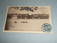 Rare CPA 1912, Allemagne Deutsches Post, Carte Postale, Chemnitz Partie Am Schlossteich, Animée Bateaux Barque Voiliers - Chemnitz