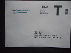 PAP - Enveloppe T - ECO - 20 G - TEMPS L - Cartes/Enveloppes Réponse T