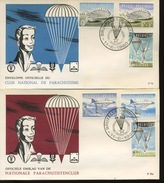 1960   FDC Parachutisme  1133-1138  Cote  35 Euros - 1951-1960