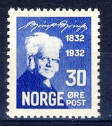 #Norway 1932. Bjørnson. Michel 166. MH(*) - Ungebraucht