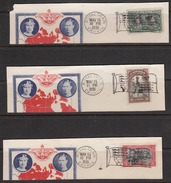 Canada 1939 Royal Visit, FDC Set, Sc# 246-248 - Gebruikt