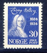 #Norway 1934. Holberg. Michel 171. MH(*). - Neufs