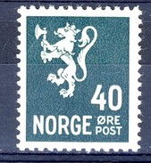 #Norway 1937. [2] Lion-type. Michel 188. MH(*). - Neufs